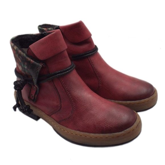 Rieker Shoes - Rieker Jacinta  Ankle Boots In Red 38/7.5